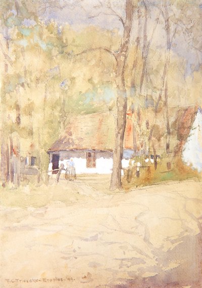 Farmhouse in Étaples, 1899 by Frederick Carl Frieseke